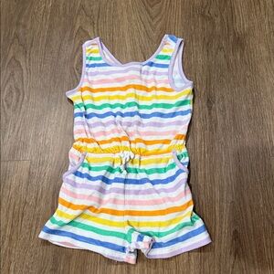 Vibrant Girls Striped Kids Romper